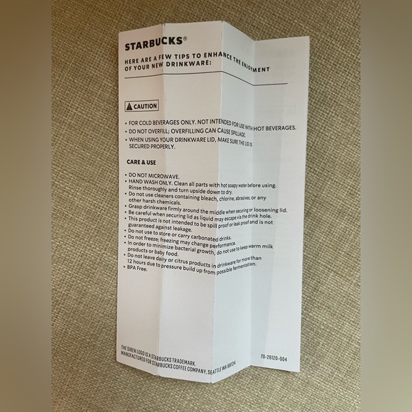 Starbucks Jewel Lid 2-tone Sparkle Iridescent Water Bottle, NWOT and Unused - Picture 10 of 12